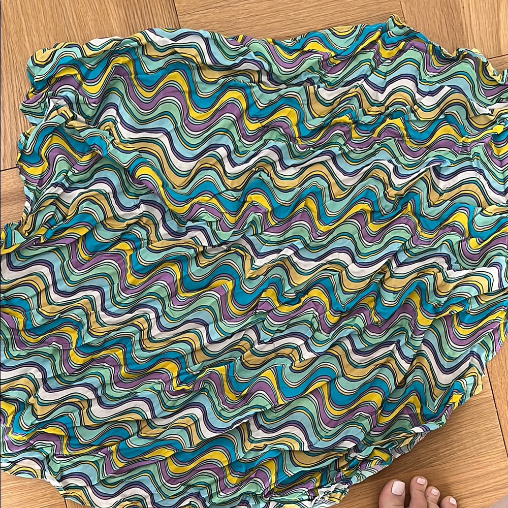 WeWoreWhat Multicolor Wavy Pattern Hair Scarf